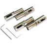Комплект креплений №7 LEMARK для прямых стоек 30х30,41х35,51х30, 43х30, 4 шт 2000872504437BL