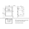 Тумба LEMARK COMBI 50 см под раковину, подвесная/напольная, 2 ящика, фасад Бетон, корпус белый глянец LM03C50T-Beton