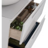 Тумба LEMARK MIANO 60 см под раковину, подвесная, 2 ящика, белый глянец LM06M60T